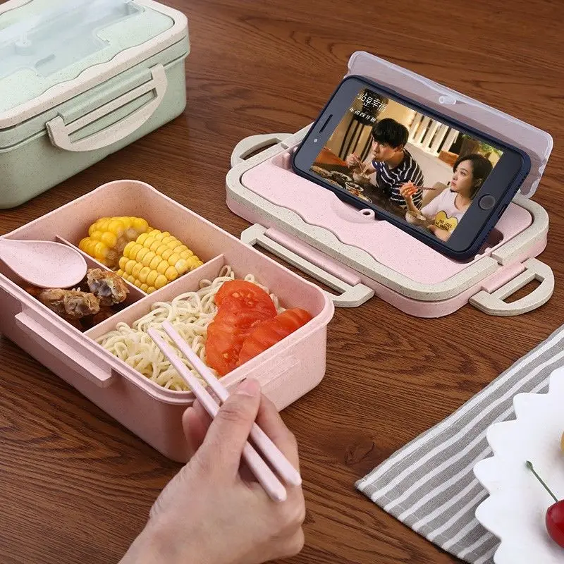 Экологичный Ланч-бокс для детей школьный офисный пищевой - Цена: 688.69