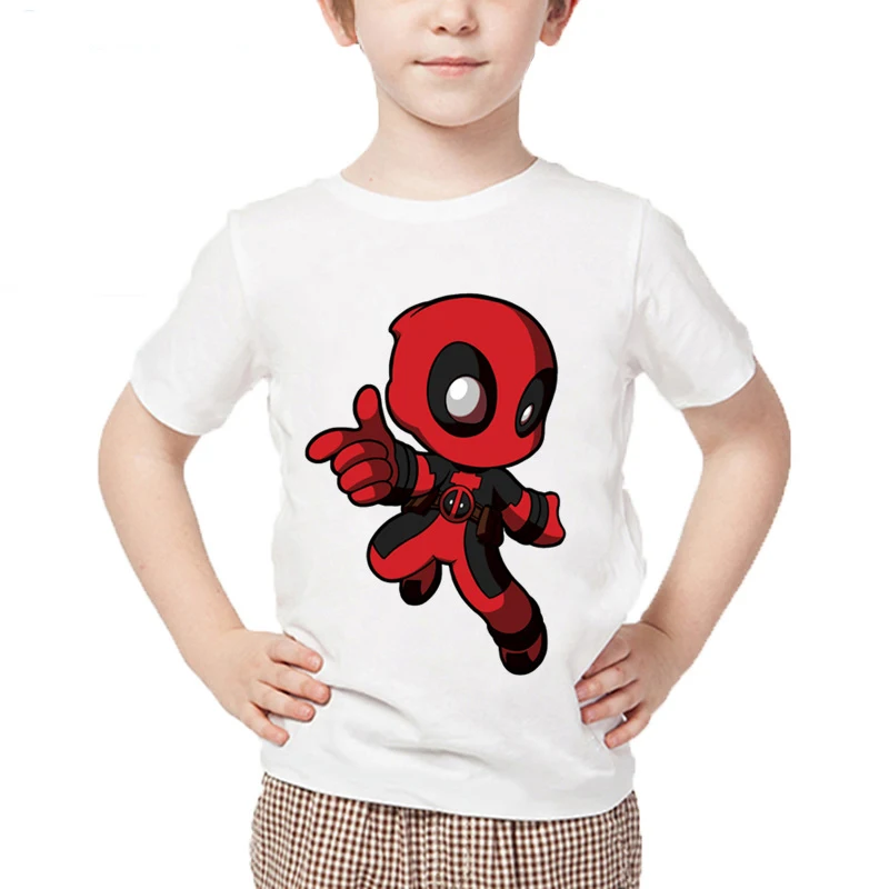 Новинка 2021 футболка для мальчиков и девочек с рисунком Дэдпула детские большие
