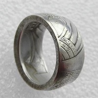 handmade ring by italy 20 lire 1943 medal silver plated copy coins in sizes 8 16