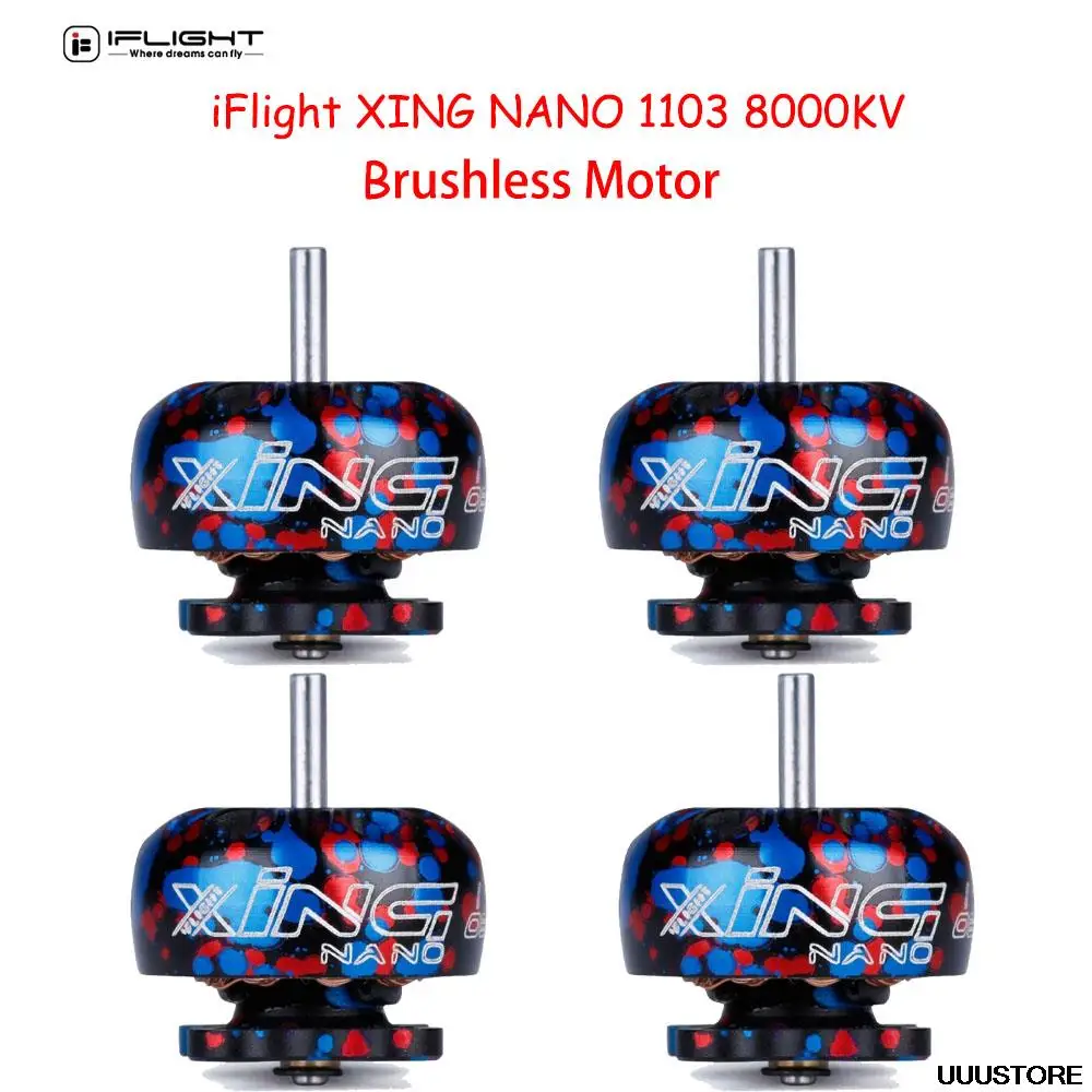 

1/2/4PCS iFlight XING NANO 1103 8000KV Brushless Motor 2-4S 9N12P Motor for RC FPV Racing Drone Assembly accessories DIY toys