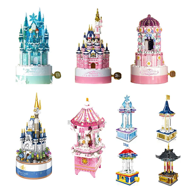 Новинка модель замка Aisha Disney Минни Микки из мультфильма Холодное сердце набор