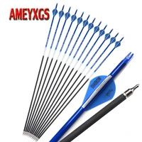 912pcs archery 31 5inch carbon arrow spine 500 fit 20 60lbs compoundrecurve bow shooting practice hunting sports accessories