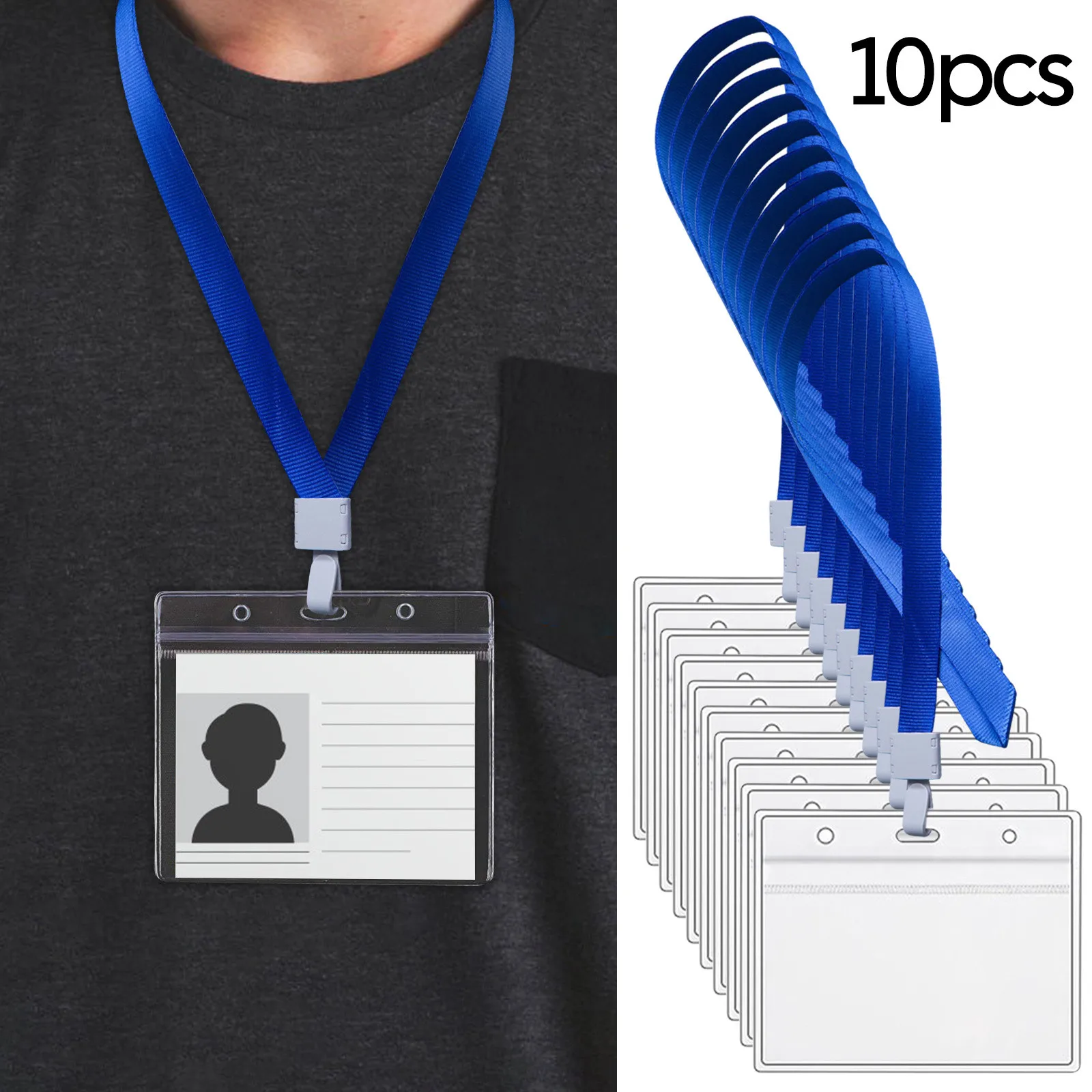 

Fashion Design Waterproof PVC 10pc Health Card Vaccine Card Protective Case Soft Card Case Home Office Accessories