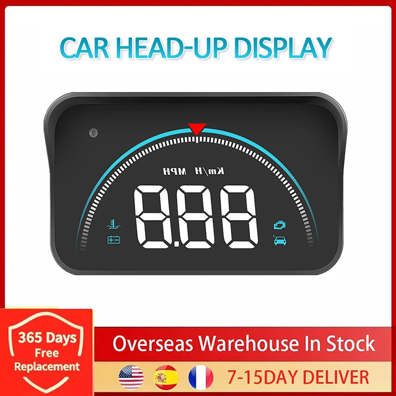 

M8 Car HUD Head Up Display OBD2 II EUOBD Overspeed Warning System Projector Windshield Auto Electronic Voltage Alarm Auto Parts