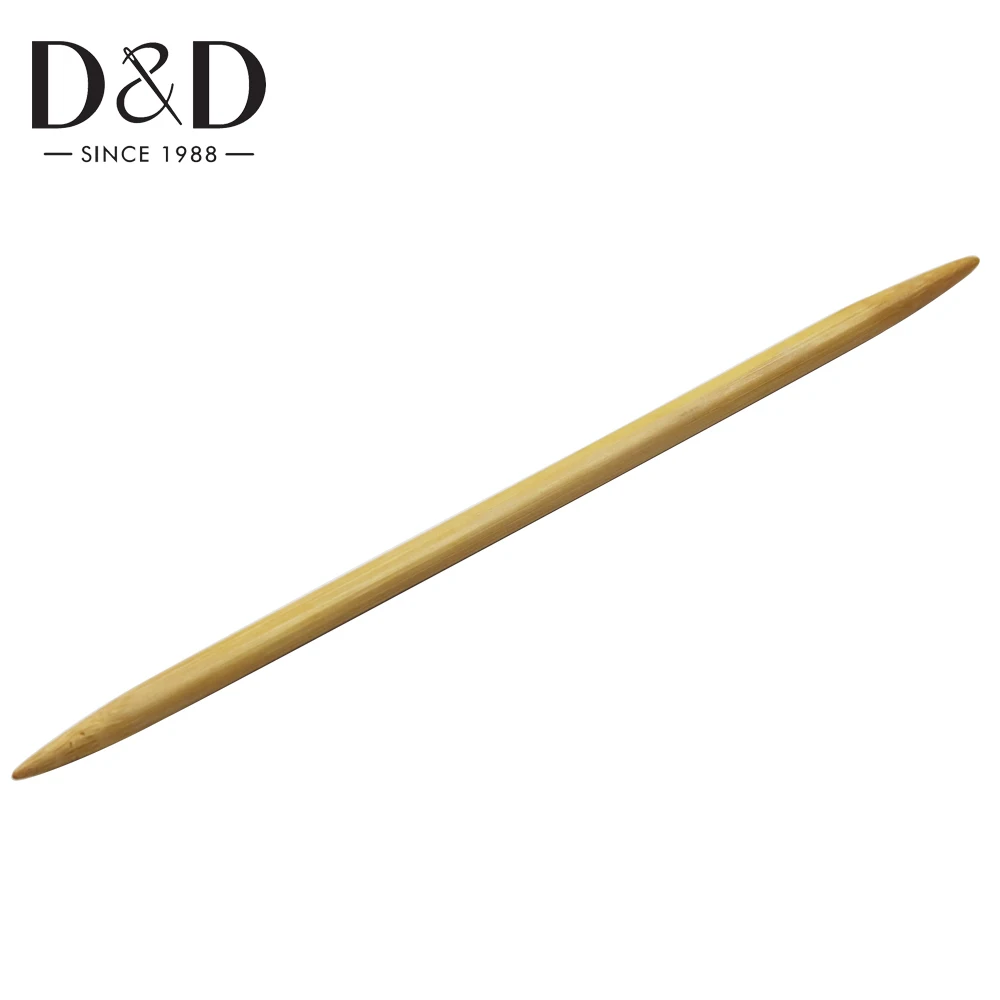 5 шт. двойные заостренные вязальные спицы из карбонизированного бамбука крючки