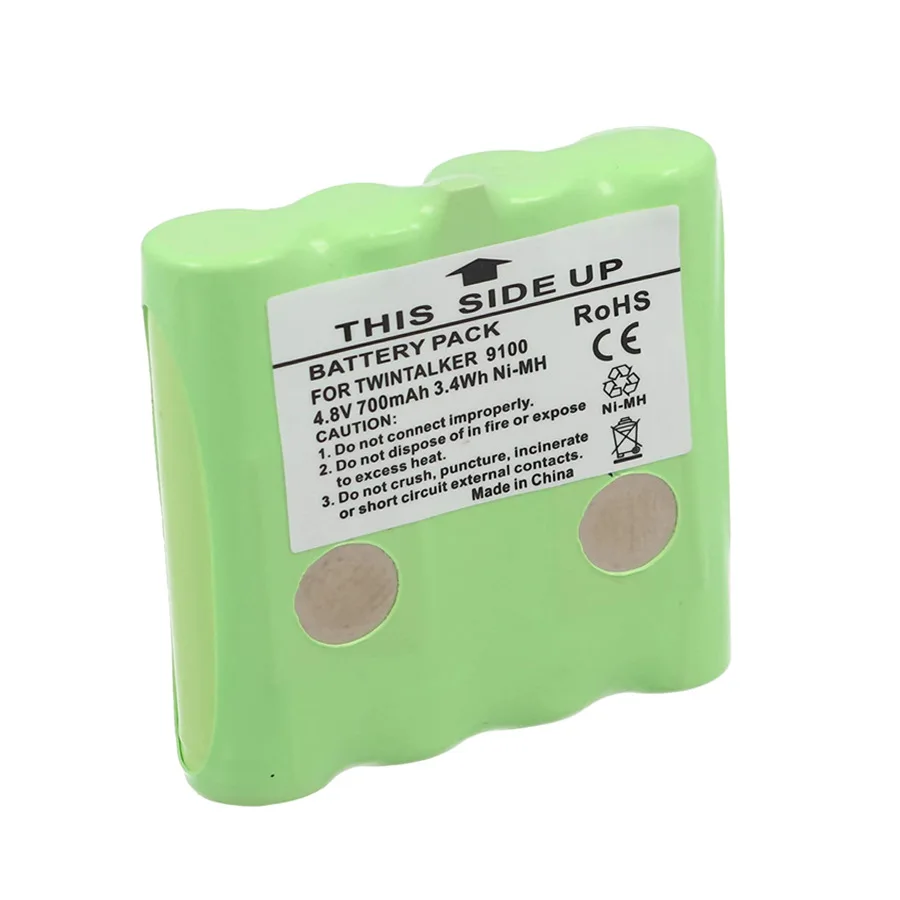 

Новый никель-металлогидридный аккумулятор 4,8 в 700 мАч подходит для раций Topcom Twintalker 9100 TC9100, перезаряжаемая батарея
