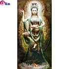 Алмазная вышивка 5D богиня буддизма, Набор для вышивки крестиком сделай сам, квадратные и круглые украшения для творчества, Рождество
