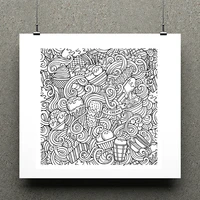 zhuoang ice cream delicious summertime clear stamp scrapbook rubber stamp craft clear stamp card seamless stamp
