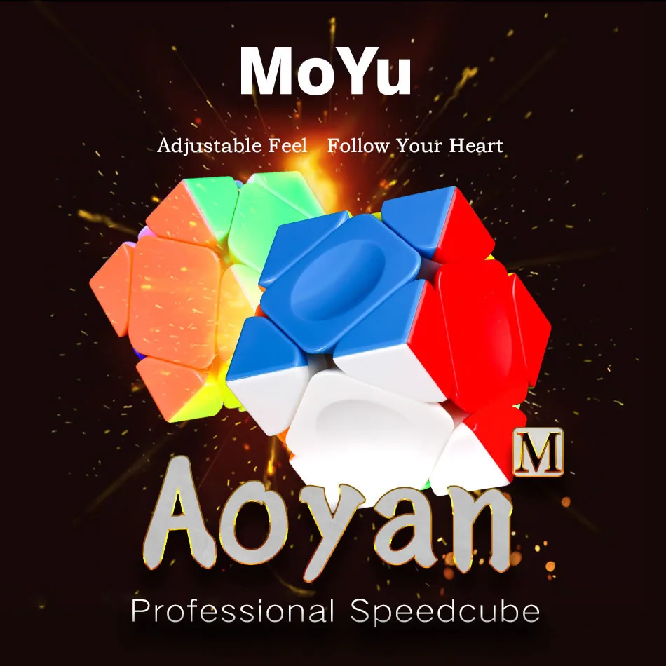 

[Picube]MoYu AoYan Skewed M Magnetic Magic Cube Skewbed Magnets Professional Neo Speed Cube Puzzle Antistress Toys For Children