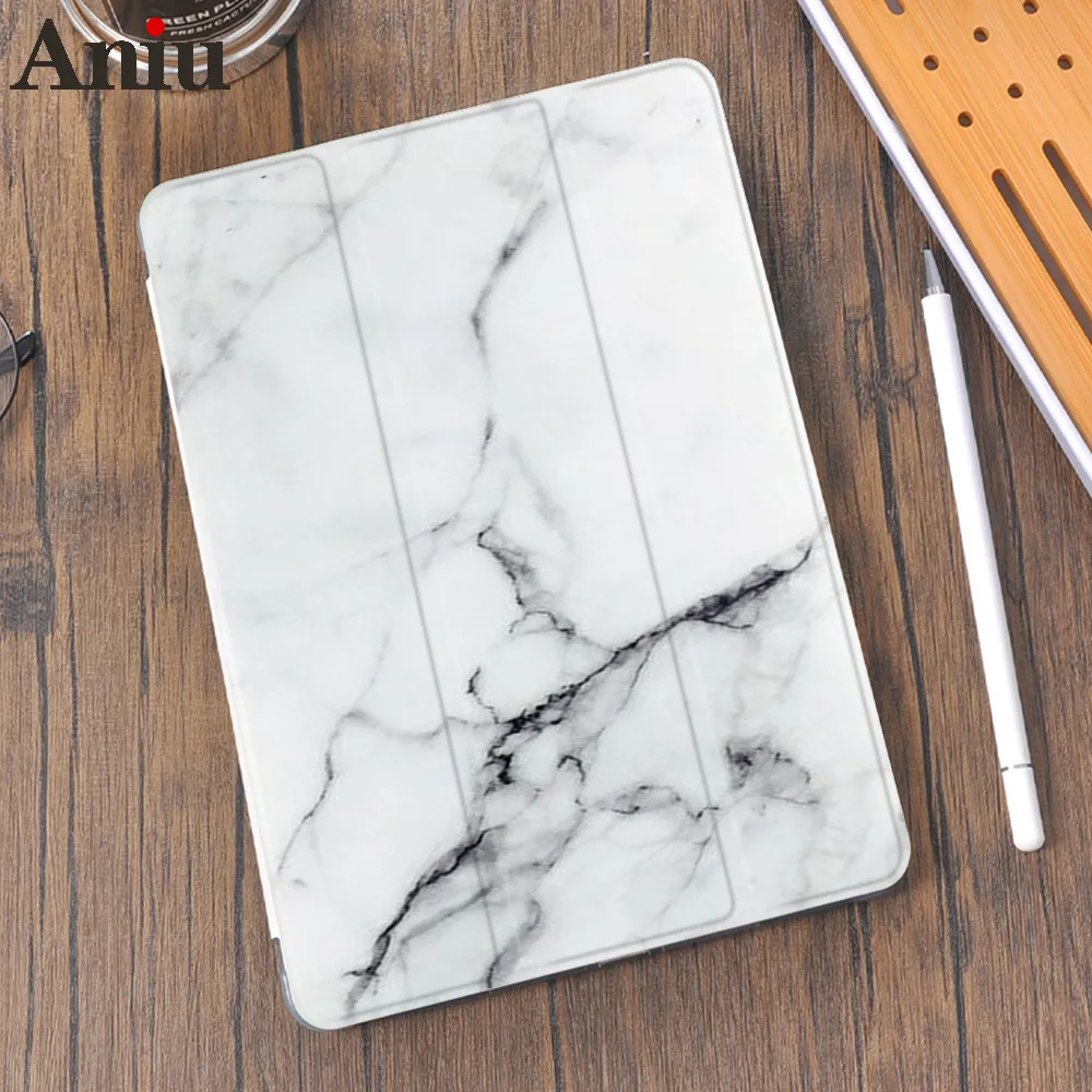 

Чехол с мраморным рисунком для iPad Air 4 Mini 5 Pro 11 2020 с держателем для карандашей 7 и 6, чехол для ipad 8 поколения, Чехол Air 2
