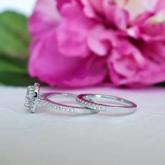 Роскошное женское белое свадебное кольцо набор модных обручальных колец