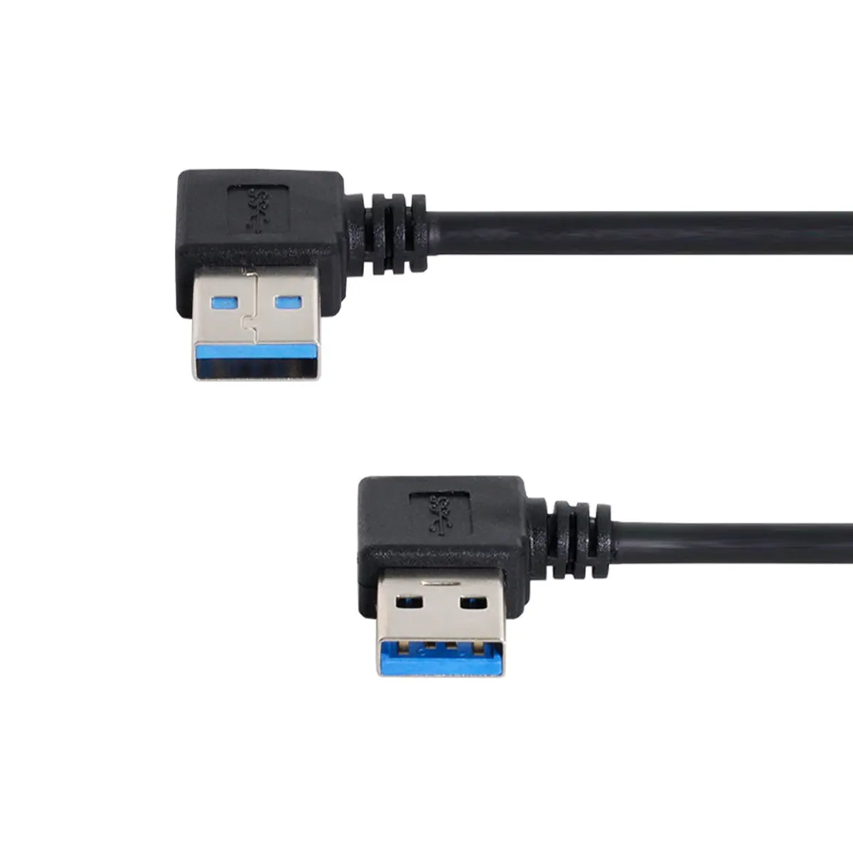 CY USB 3 0 тип A папа 90 градусов левый угловой к Тип правый удлинитель|Кабели передачи