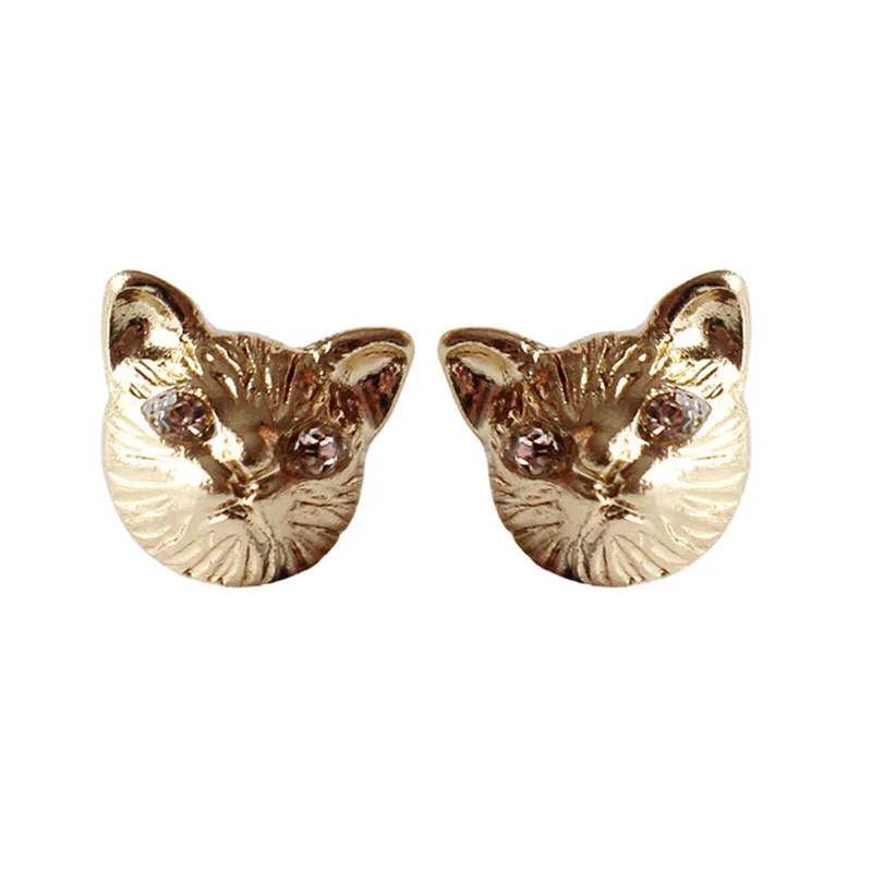 20 шт./лот модные ювелирные изделия металлические Маленькие стразы милые серьги с