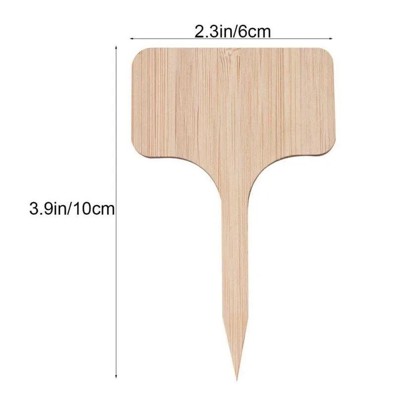 

10pcs Bamboo Plant Labels Eco-friendly Wooden Plant Sign Tags Garden Markers For Seed Potted Herbs Flowers Plant Markers