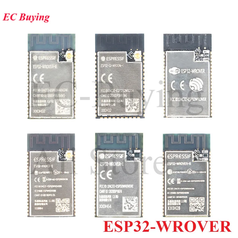 

5pcs ESP32-WROVER ESP32 ESP-32 4MB 8MB 16MB WiFi Wireless Module ESP 32 ESP32-WROVER-I -IB -B -IE -E WiFi IPEX Smart Home