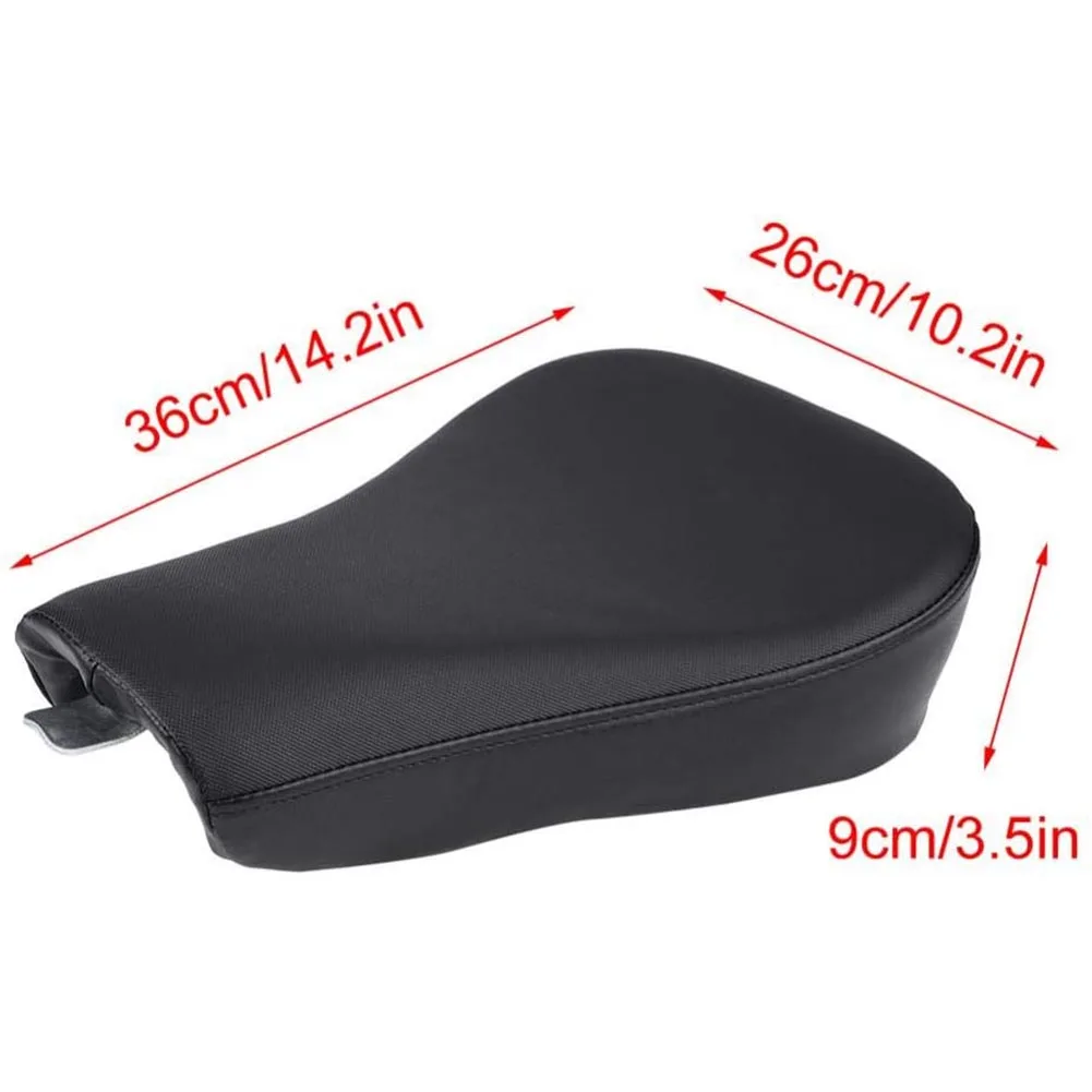 

Motorcycle PU Leather Front Waterproof Leather Solo Seat Cushion Pad for Sportster Forty XL1200 883 X48 2004-2017(Black)
