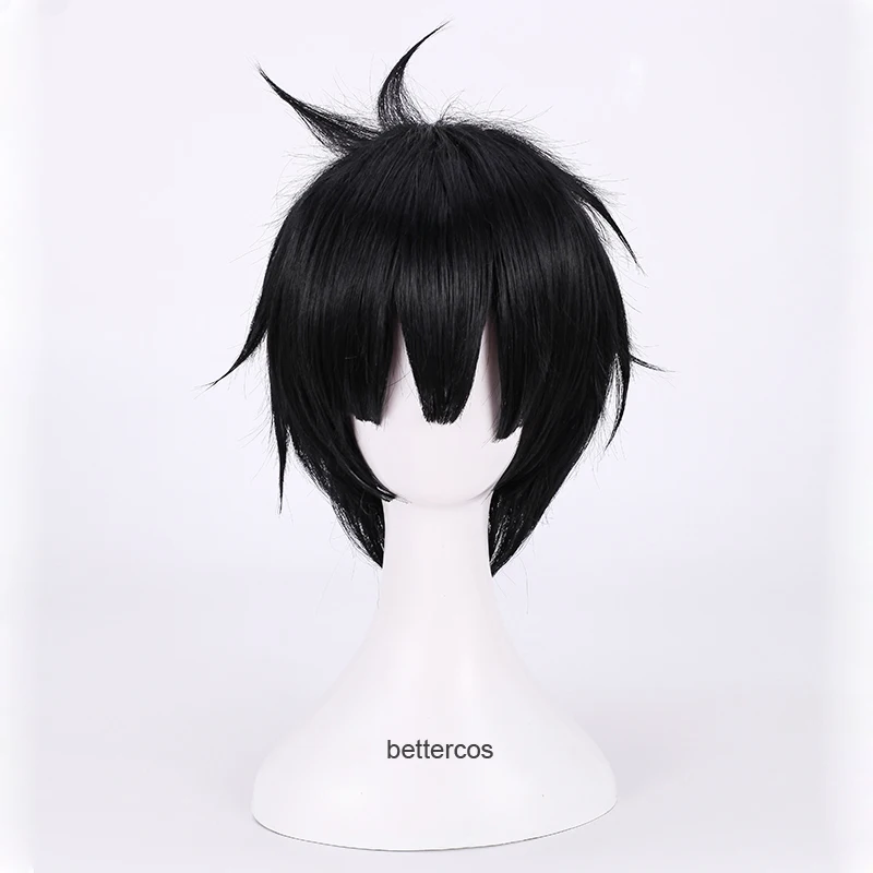 

Toilet-bound Jibaku Shounen Hanako kun Yugi Amane Wig Black Short Heat Resistant Synthetic Hair Cosplay Wigs + Wig Cap