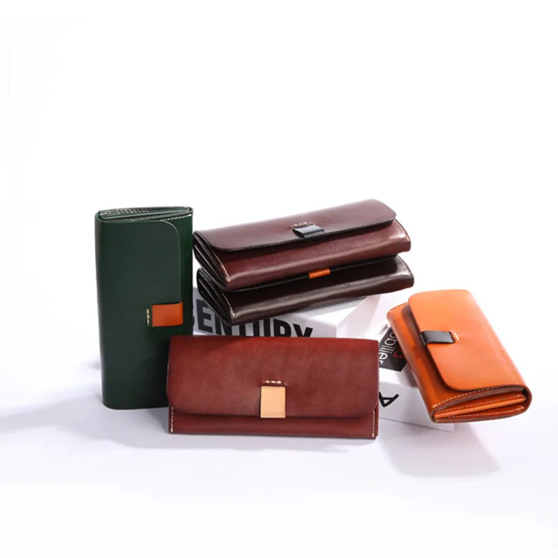 Модный Лидер продаж кошелек из натуральной кожи красивые цветные длинные