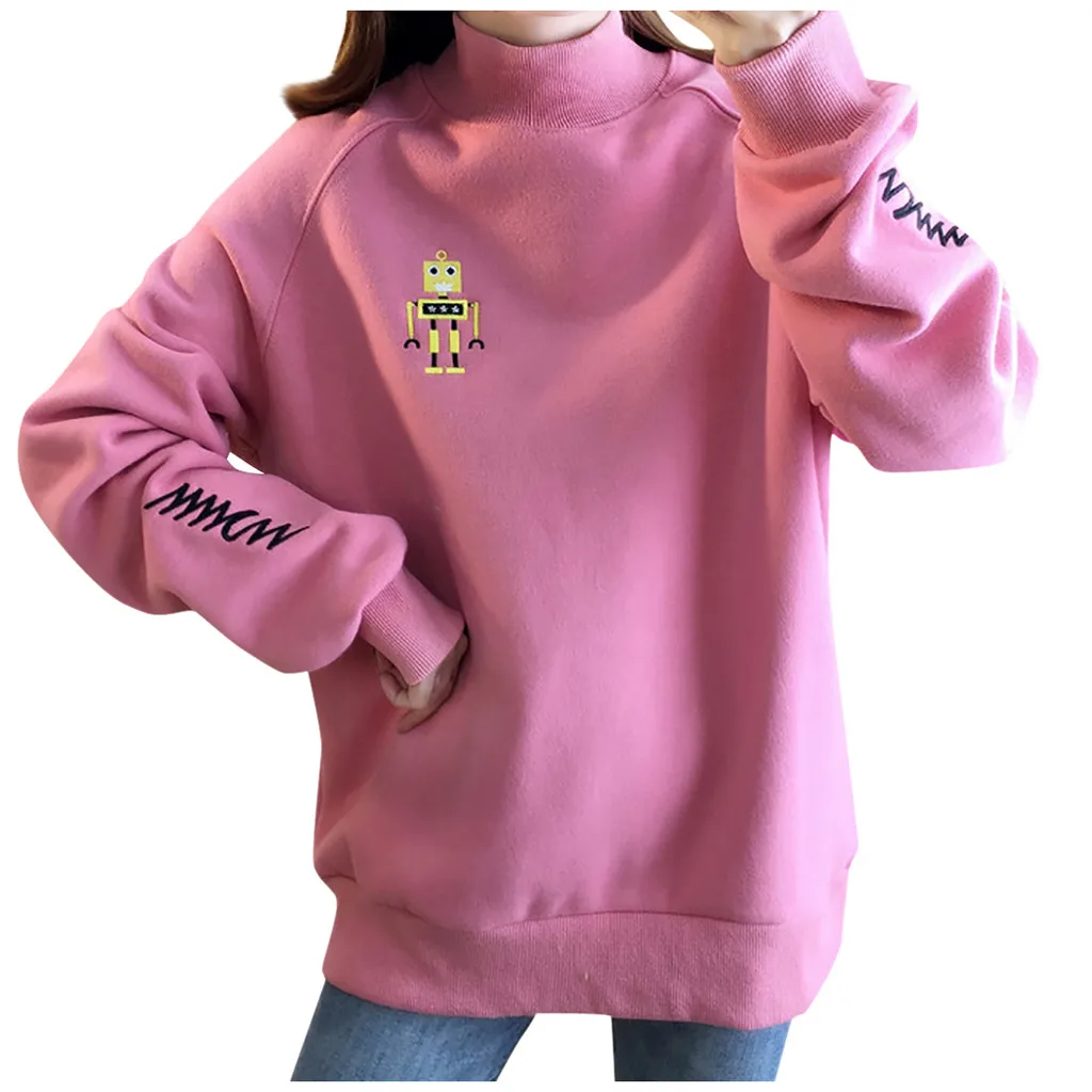 Бесплатная Страусиная осенне-зимняя женская Повседневная Толстовка с принтом на