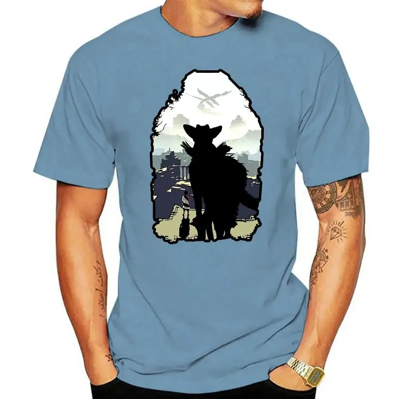 

The Last Guardian Mens Short Sleeve T-Shirt Cotton Slim Fit Top Cotton Clothes Black S To 3XL