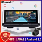 Автомобильный видеорегистратор Bluavido, 7 дюймов, IPS, 4G, Android, GPS-навигация, 1080P, видеорегистратор ночного видения, Bluetooth, Wi-Fi, живой мониторинг