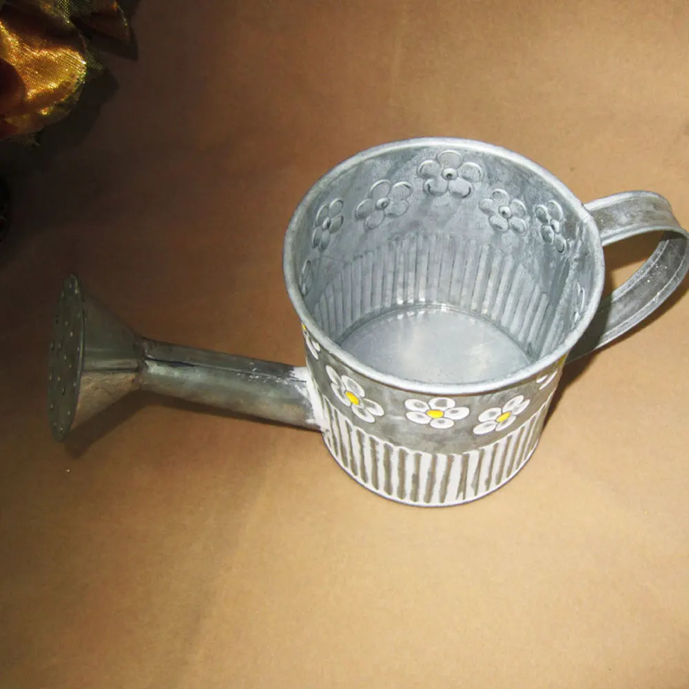 Винтажный железный горшок для растений Настольная ваза цветов цветочный