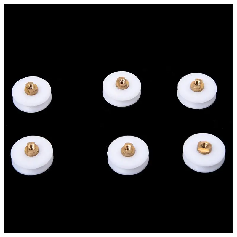 6 шт нержавеющая сталь Замена ванной Душевой двери ролики бегуны колеса 22 5 мм