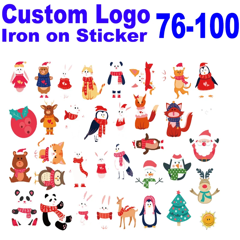 Custom Brand Pathes Heat transfer logo Iron On Patch Fashion Sticker DIY Decoration