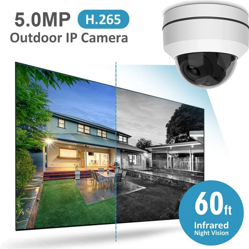 HD 2MP PTZ IP камера видеонаблюдения Камера POE 48V Мини панорамирование/наклон/зум 4X