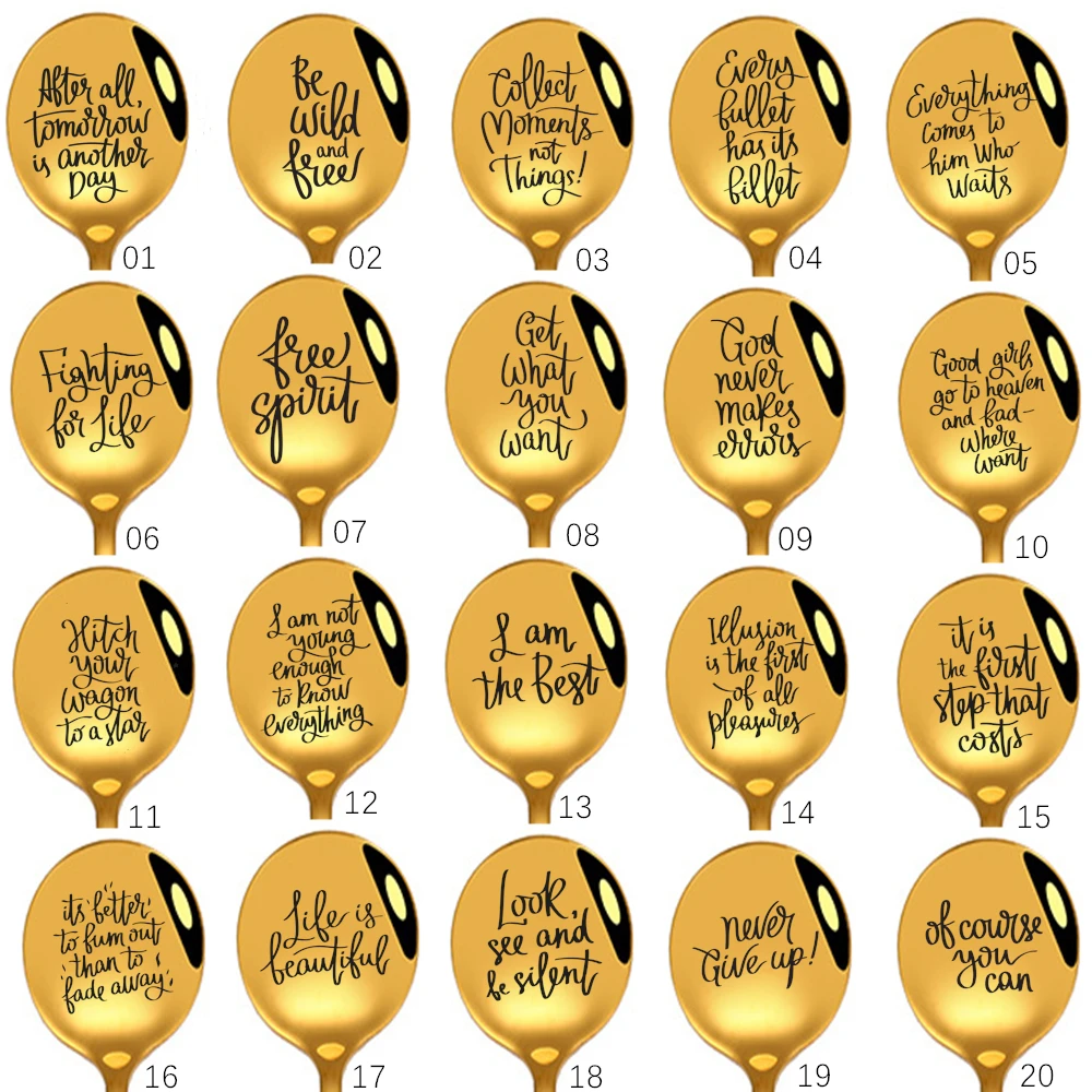 Креативная ложка для чая и кофе столовые приборы из нержавеющей стали десертный