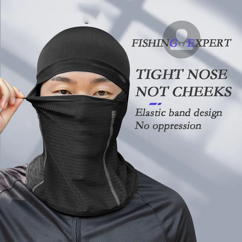 

Fisherman Hats Reusable Ski Mask Airflow Cooling Silk Mask Sunscreen Army Hunting Boat Fishing Fast CyclingCS Full Face Cover