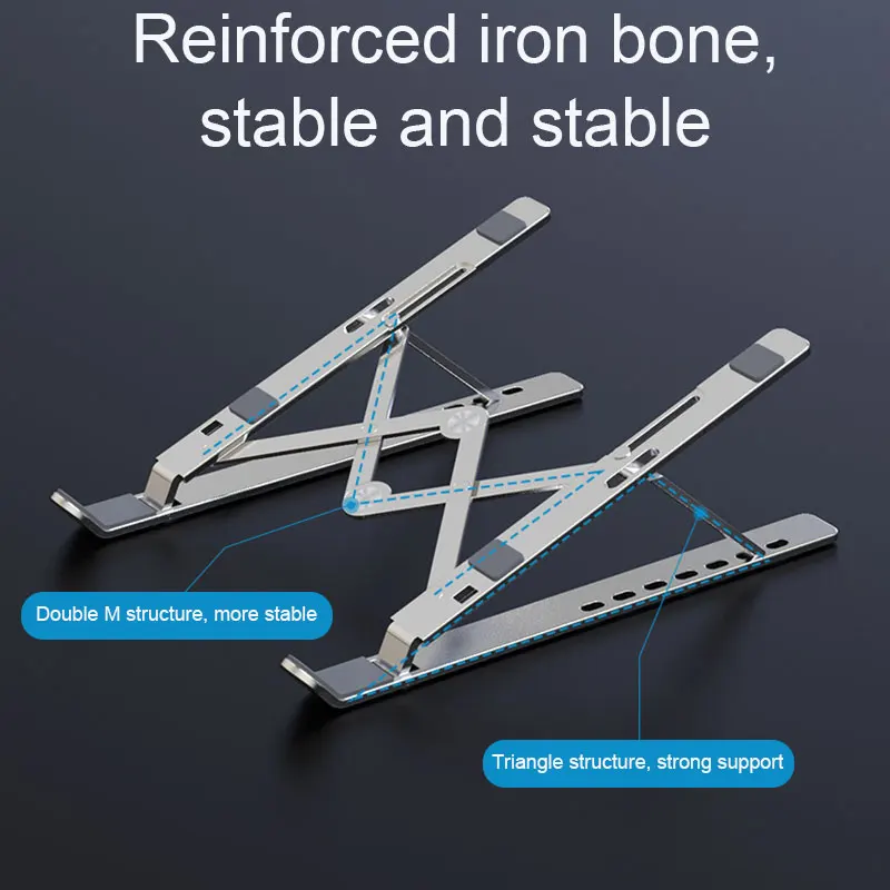 Портативная подставка для ноутбука Регулируемый складной вентилируемый стол