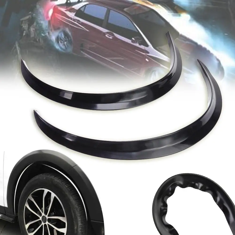 

Car 73cm Universal Flexible Car Wheel Fender Flare Arches Mudguards Extension Wide Arch Protector Stripe Auto Accessories