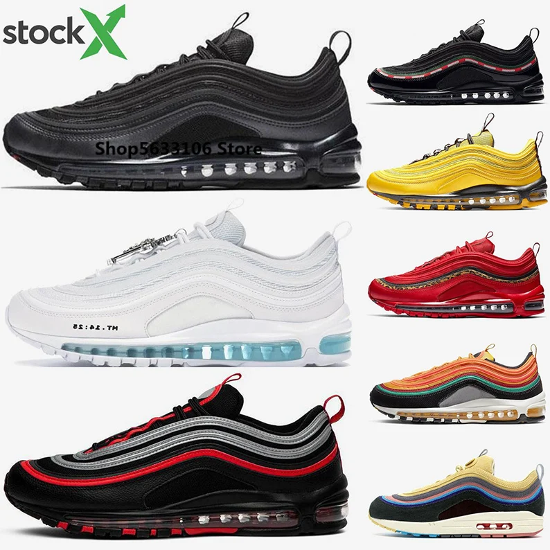 Air 97 Black Bullet 2020 OG непобедимые серебристые золотые красные оливковые Sunburst Leopard Max 97s
