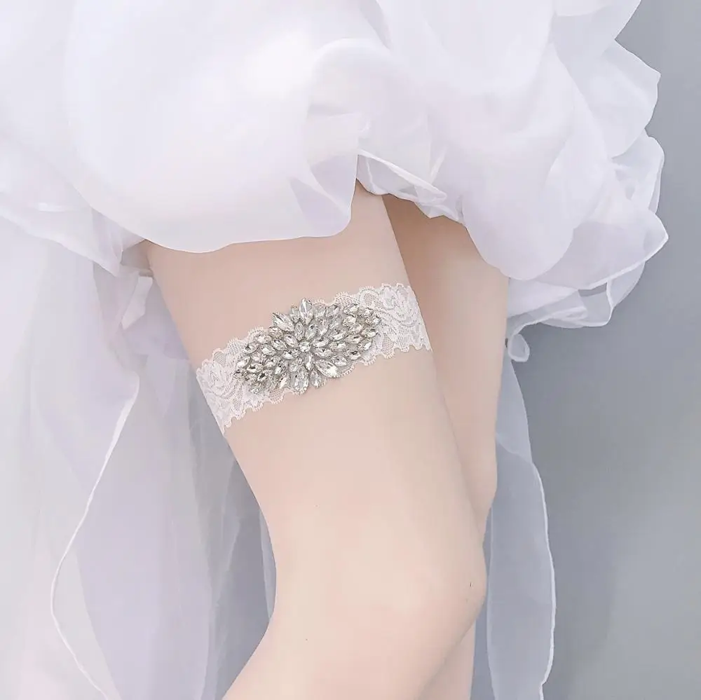 Прямая продажа с фабрики свадебная подвязка белый кружевной сувенир