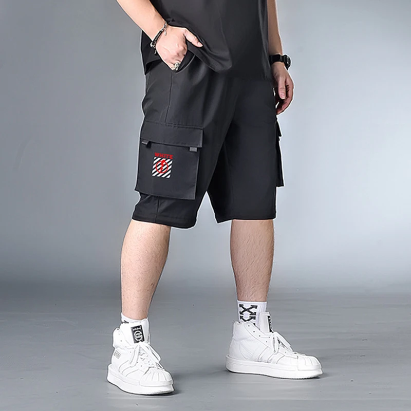 Летние свободные спортивные штаны весенние мужские повседневные большого