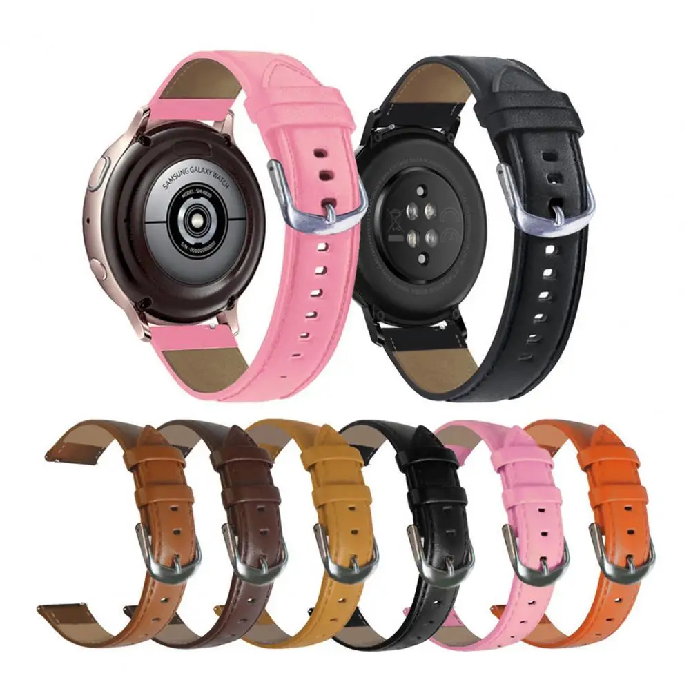 

Ремешок 20 мм для Galaxy Watch 46 мм/42 мм/Active Samsung Gear S3 frontier/S2/спортивный ремешок из натуральной кожи для Huawei Watch GT S 3 2 46