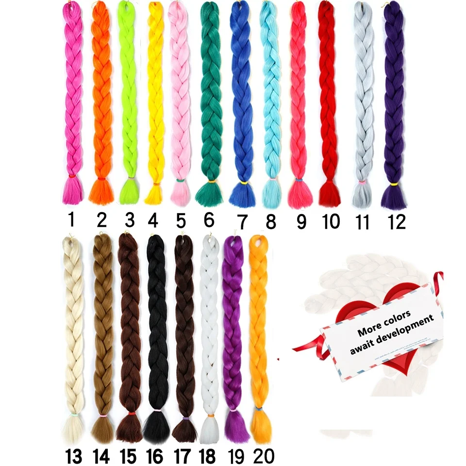 82 дюйма большие синтетические косы волосы 165 г/упак. канекалон блонд вязанные