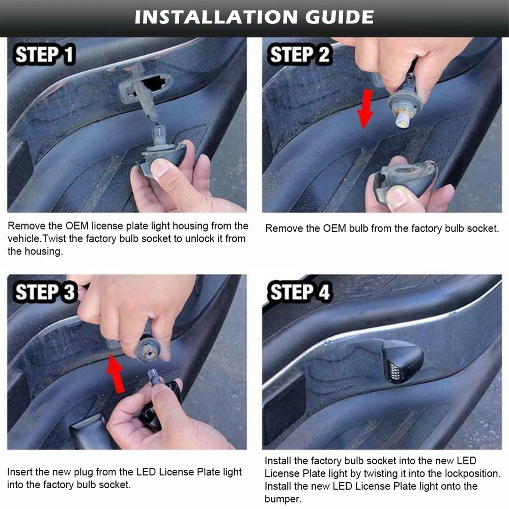 2 шт. F150 светодиодный светильник номерного знака красный неоновый сигнальный для