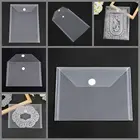 Набор из 10 предметов 7*57*9,4 дюймов Волшебная наклейка приклеиваемая прозрачная Портативная сумка для хранения штампов шаблон чехол для карты