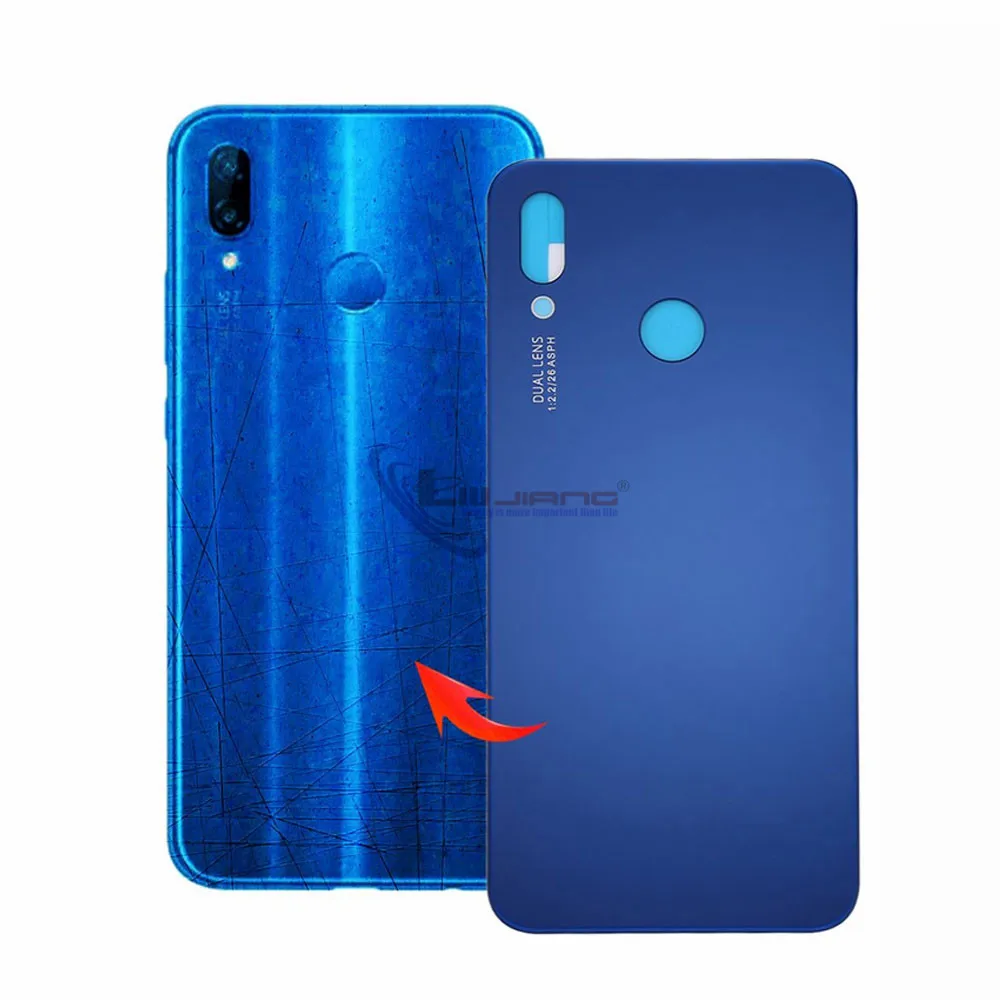 Новый корпус для Huawei P20 Lite крышка аккумулятора Задняя стеклянная корпуса Сменный