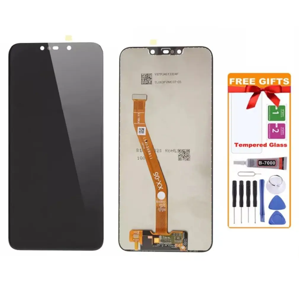 

LCD Display Touch Screen Digitizer Full Assembly Replacement Part Free Glue And Tools 6.3 Inches For Huawei 3i