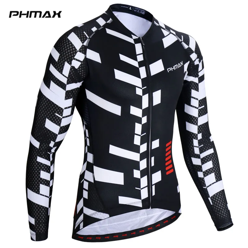 

Мужская велосипедная Джерси PHMAX с длинным рукавом, дышащая одежда для велоспорта, быстросохнущая одежда для горного велосипеда, одежда для ...