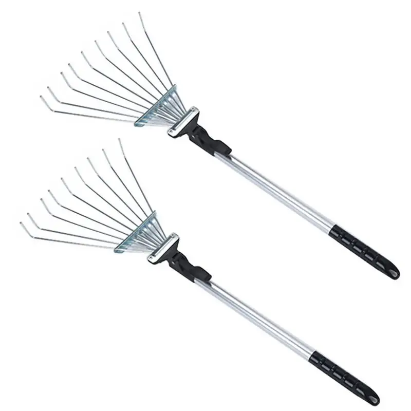 1 Набор выдвижных листьев грабли стальная проволока для очистки сада инструменты