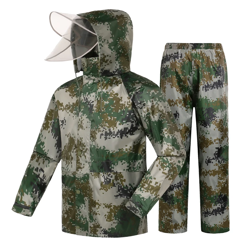 

Travel Pants Raincoat Jacket Waterproof Set Motorcycle Men Raincoat Waterproof Thick Stylish New Capa De Chuva Moto Rain Gear