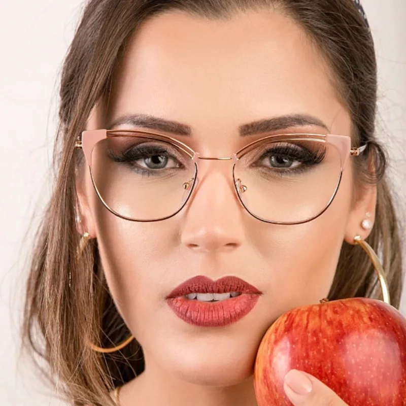 

Модные женские очки YINSQER кошачий глаз для красоты с блокировкой сисветильник для близорукости очки для чтения компьютера оправа для женщин ...