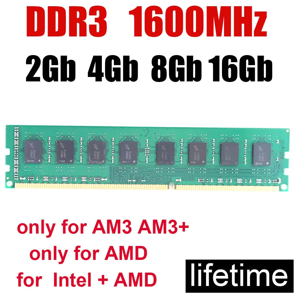 

memoria ram ddr3 1600 MHz 8Gb memria ram 4Gb DDR 3 PC3-12800 / Good compatible Dual channel / Design Work Game all no problem