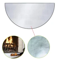 fire retardant mat fiberglass half round hearth fireplace blanket carpet protection mat in fireplace area