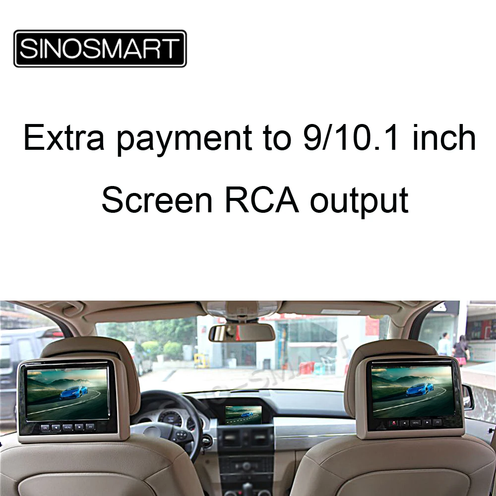 Не одна продажа дополнительная оплата для SINOSMART 8 core CPU 9/10.1 дюймовый автомобильный