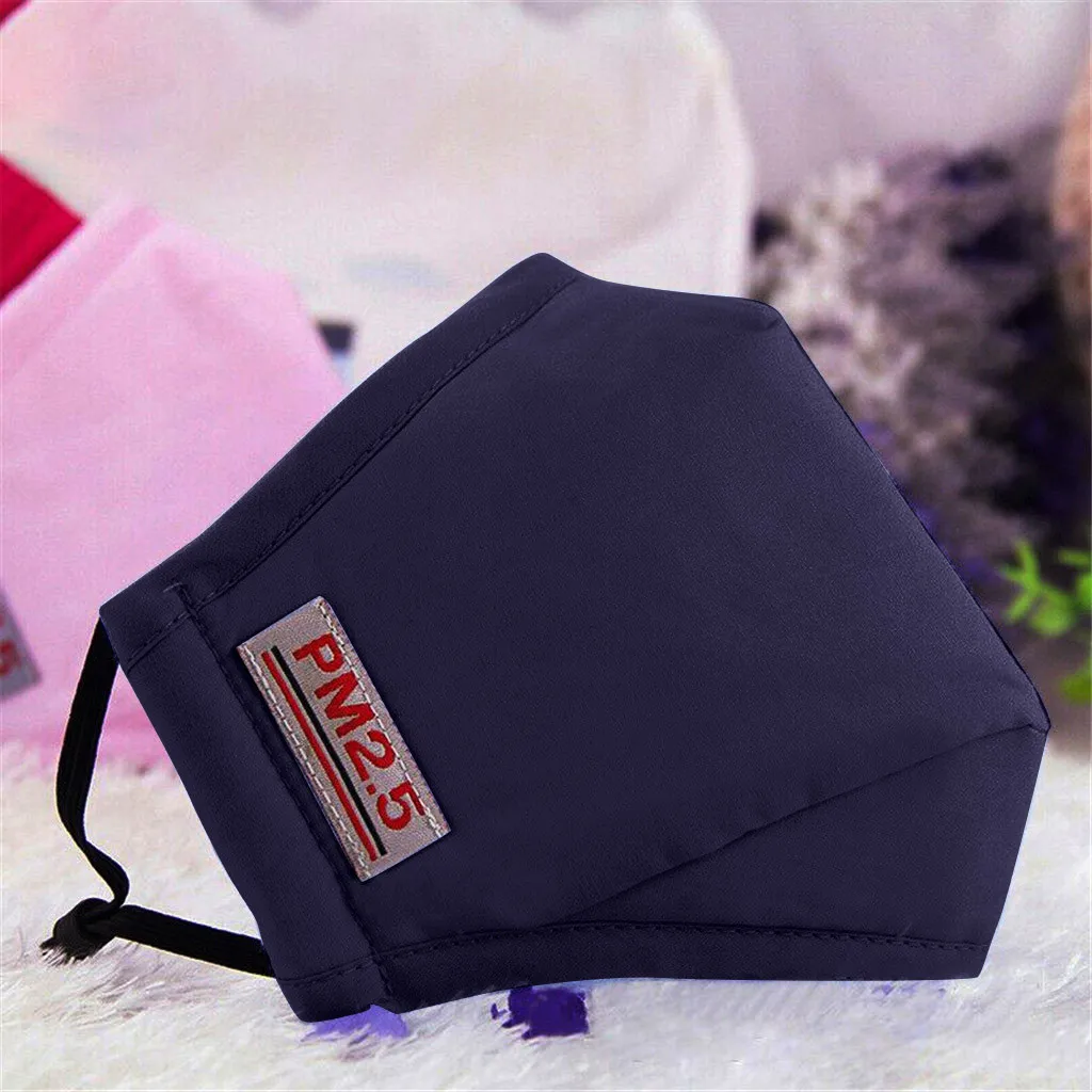 

3Pcs PM2.5 Protective Face Mask Duskproof Pollution-proof Reusable Comfortable Mouth Cover Outdoor Sports Accessories 6 Filters
